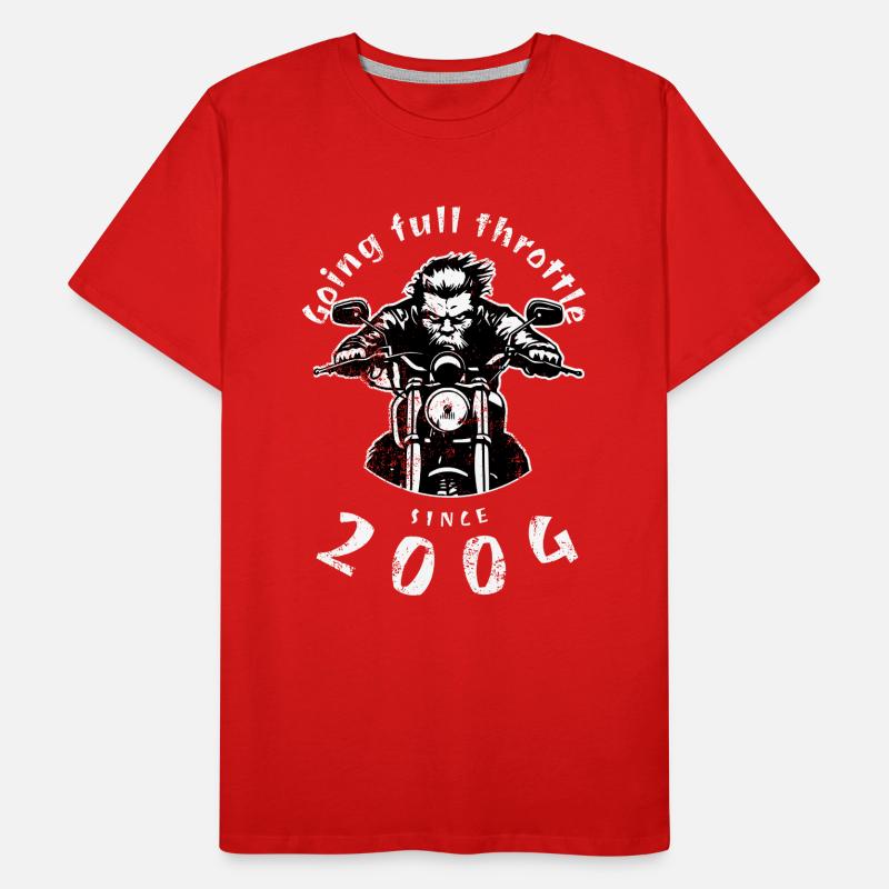 20th Birthday Going full throttle since 2004 Men's Premium Organic T-Shirt