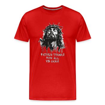 V8 Moteurs Voitures Voitures Musclecar - T-shirt bio Premium Homme - rouge - Devant - Damien (186cm)