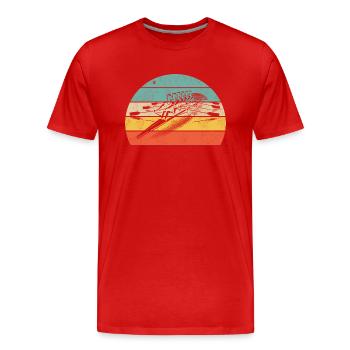 Rowing Club Team Spirit – Rowing Athletes - Men's Premium Organic T-Shirt - red - Front - Damien (186cm)