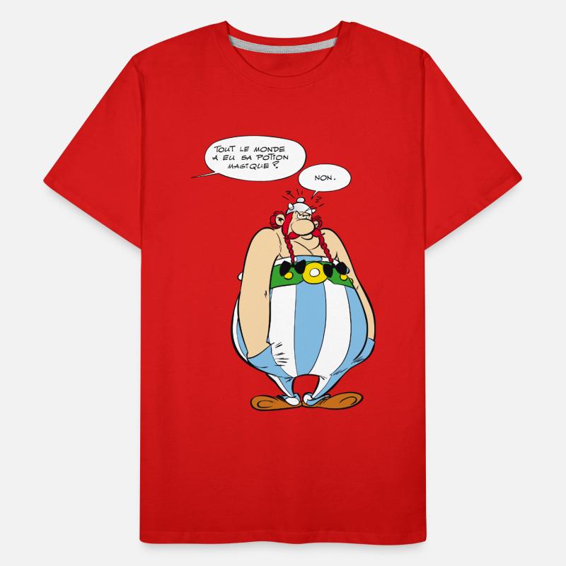 Asterix & Obelix - Obelix speach bubbles Men's Premium Organic T-Shirt