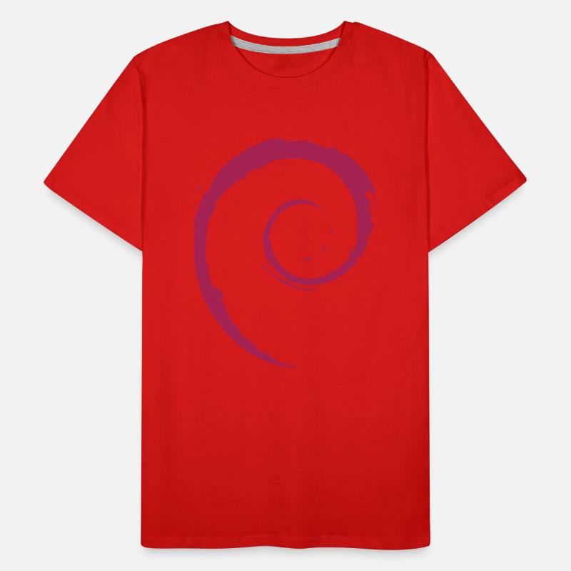Linux Spirale Betriebssystem PC Geschenk IT Idee Männer Premium Bio T-Shirt