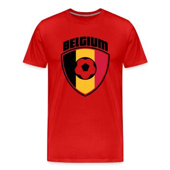 Belgien - Männer Premium Bio T-Shirt - Rot - Vorne - Damien (186cm)