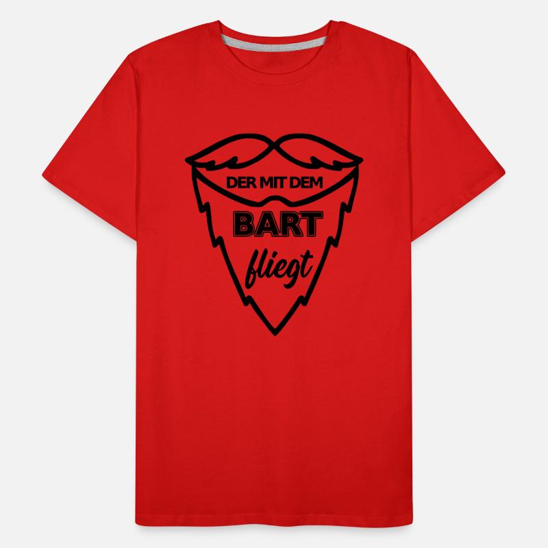 bartfliegt Männer Premium Bio T-Shirt