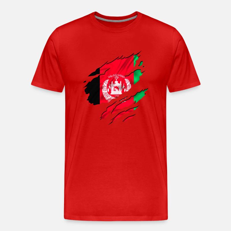afghanistan frieden krieg - Männer Premium Bio T-Shirt - Rot