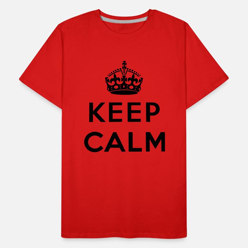 Keep Calm Männer Premium Bio T-Shirt