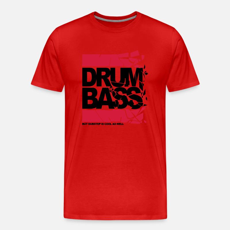 final dnb shattered - Männer Premium Bio T-Shirt - Rot