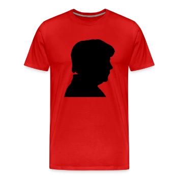 angie - T-shirt bio Premium Homme - rouge - Devant - Damien (186cm)