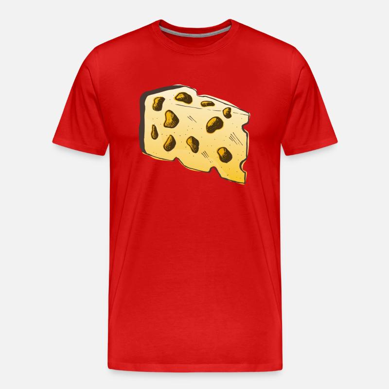 Käse - Männer Premium Bio T-Shirt - Rot