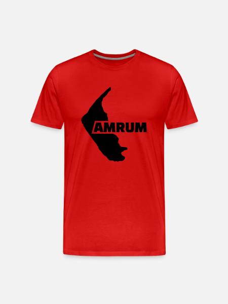 Amrum - Männer Premium Bio T-Shirt - Rot