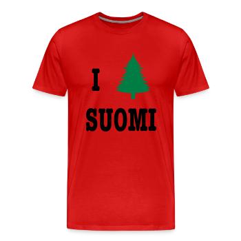I heart Soumi - T-shirt bio Premium Homme - rouge - Devant - Damien (186cm)