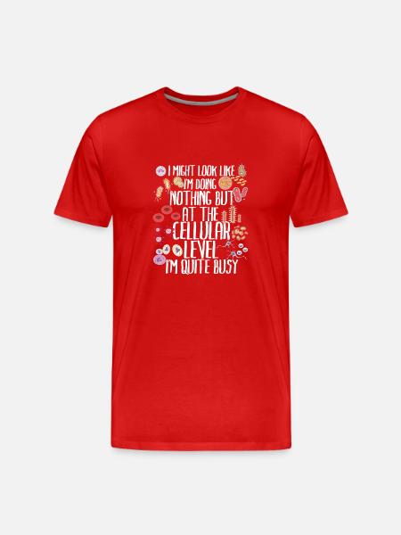 Funny Biology Biology Teacher Gift Idea - Men's Premium Organic T-Shirt - red