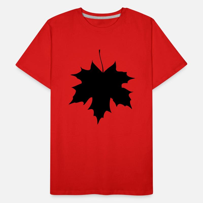 Herbstblatt (Farben personalisierbar) Männer Premium Bio T-Shirt