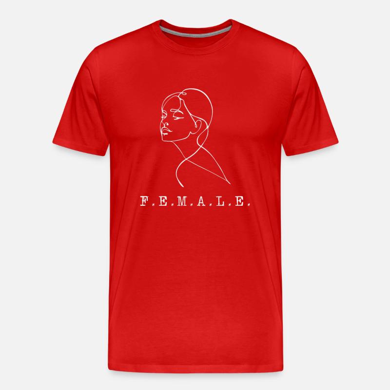 F E M A L E - T-shirt bio Premium Homme - rouge