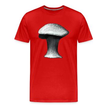 Champignons Champignons Champignons Vénéneux Mycologie Terreuse Naturelle 7 - T-shirt bio Premium Homme - rouge - Devant - Damien (186cm)
