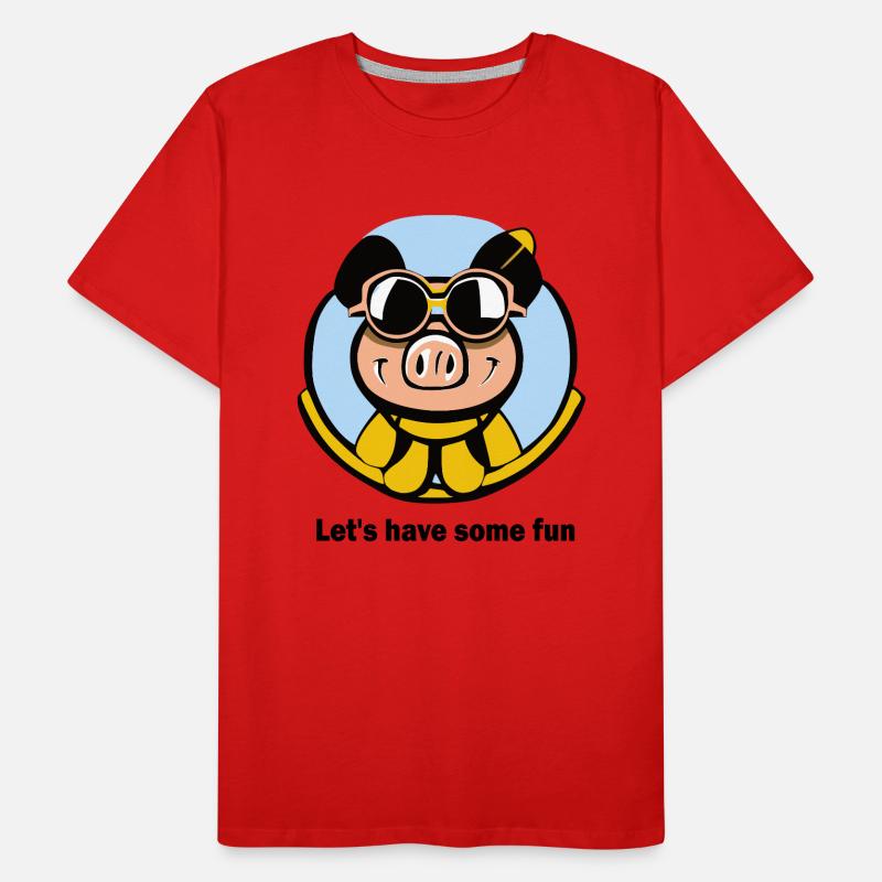 S’amuser avec le cochon T-shirt bio Premium Homme