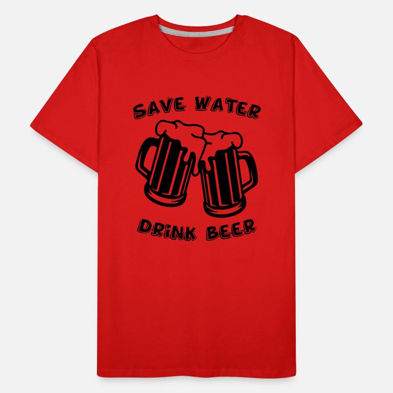 Lustiger Bier Spruch Geschenkidee Party Männer Premium Bio T-Shirt