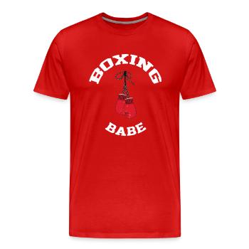 I can't I have BOXING BESTSELLER 🌟🌟 - Men's Premium Organic T-Shirt - red - Front - Damien (186cm)