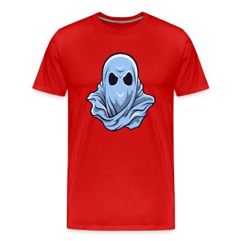 Gespenst Logo - Männer Premium Bio T-Shirt - Rot - Vorne - Damien (186cm)
