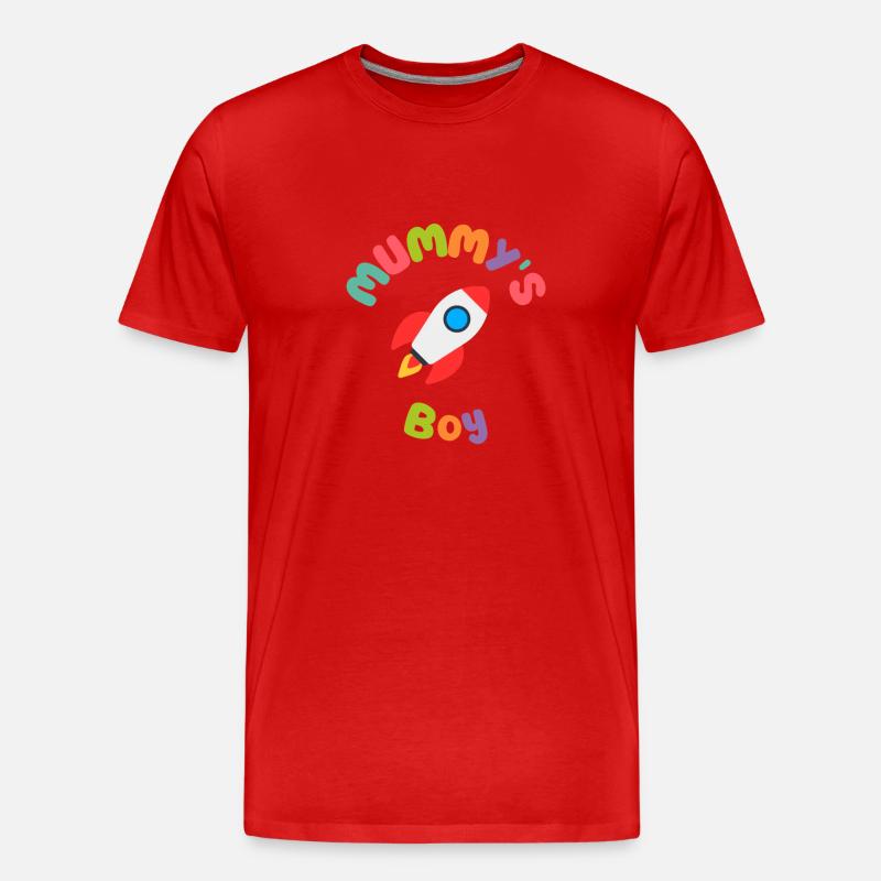 Mummys Junge Rakete - Männer Premium Bio T-Shirt - Rot