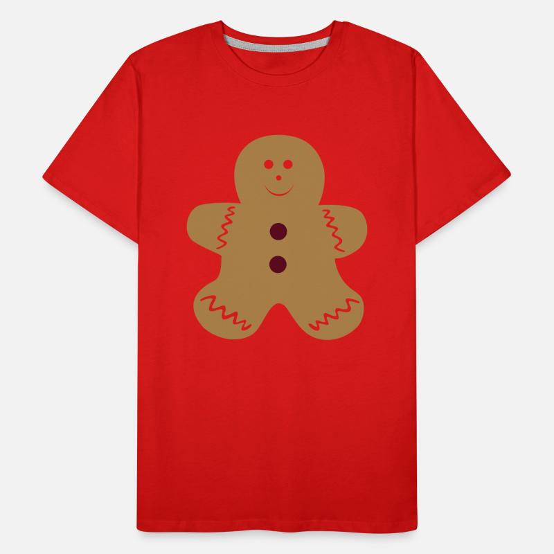 Platzchen Mann Männer Premium Bio T-Shirt