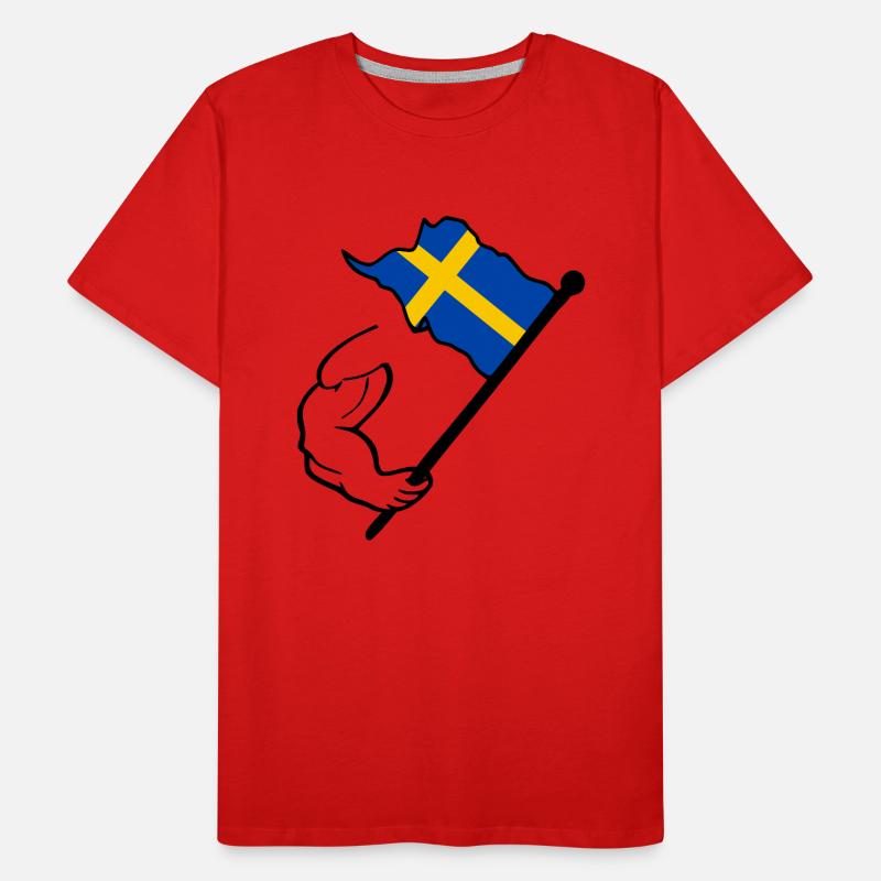 Drapeau suède T-shirt bio Premium Homme