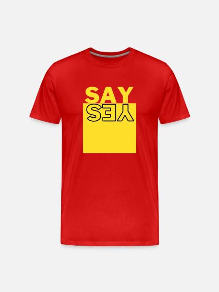 Say yes - T-shirt bio Premium Homme - rouge
