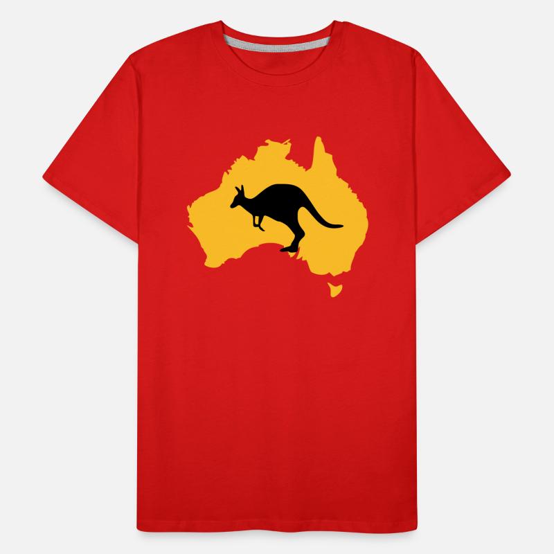 Australien Männer Premium Bio T-Shirt