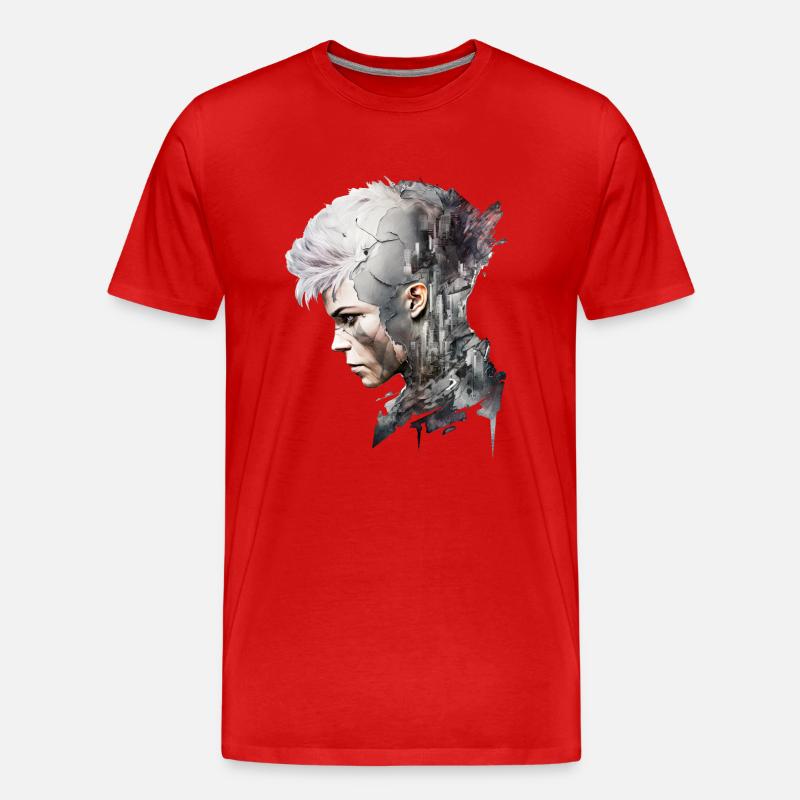 Anime No11 - Männer Premium Bio T-Shirt - Rot