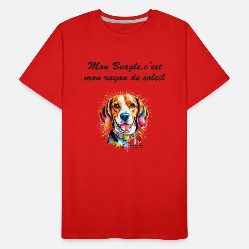 beagle rayon de soleil T-shirt bio Premium Homme