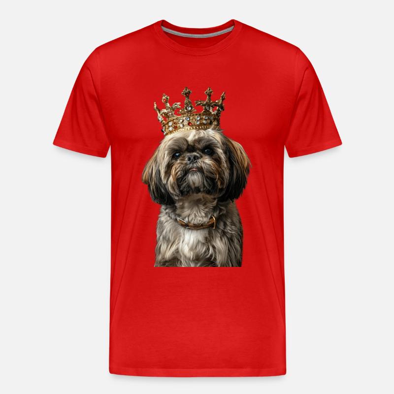 Shih Tzu - Männer Premium Bio T-Shirt - Rot