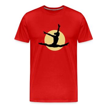 turnerin_2c - Men's Premium Organic T-Shirt - red - Front - Damien (186cm)