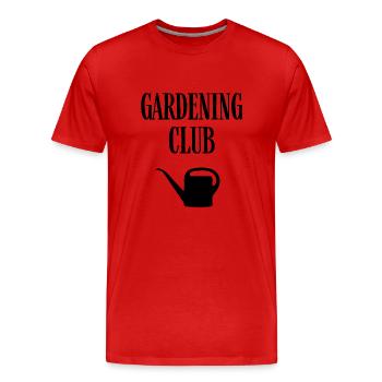 Gartenbau-Club - Männer Premium Bio T-Shirt - Rot - Vorne - Damien (186cm)