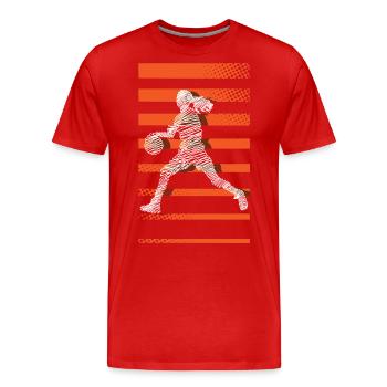 Basketball Basketball Women Basketball - Men's Premium Organic T-Shirt - red - Front - Damien (186cm)