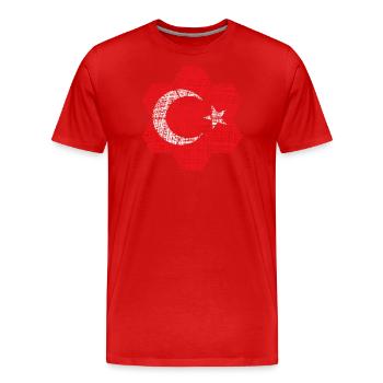 Türkiye Türkei - Männer Premium Bio T-Shirt - Rot - Vorne - Damien (186cm)