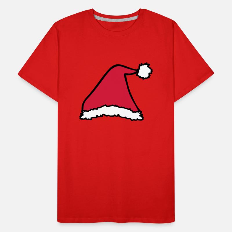 Santa Hat Men's Premium Organic T-Shirt