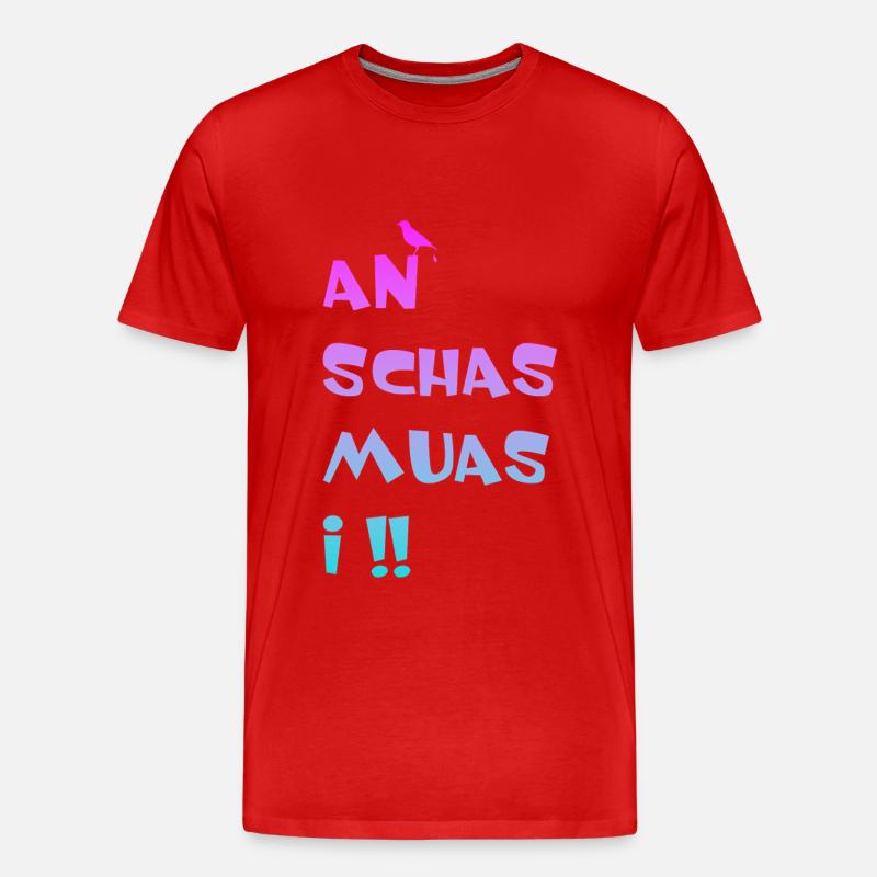 v - Männer Premium Bio T-Shirt - Rot
