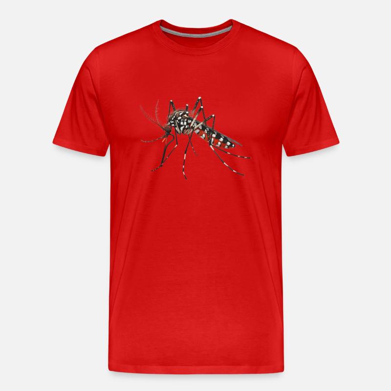 Tiger-Mücke - Männer Premium Bio T-Shirt - Rot