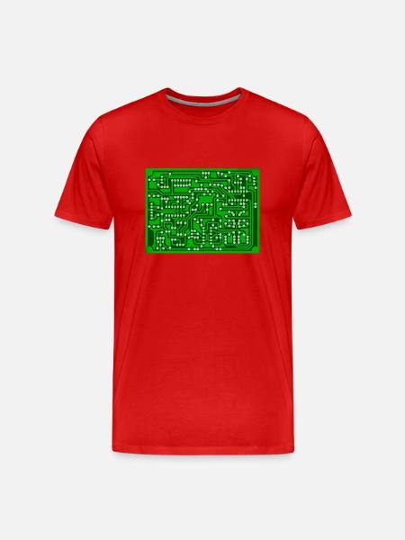 PCB - Men's Premium Organic T-Shirt - red
