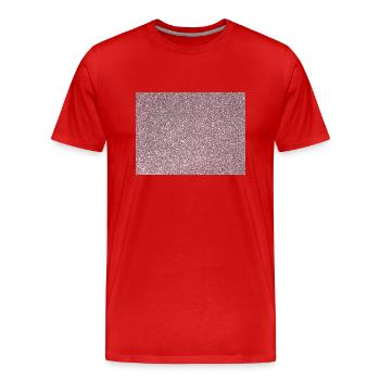 Vintage pink rose false glitter background - Men's Premium Organic T-Shirt - red - Front - Damien (186cm)