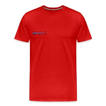 GEO COACH - Männer Premium Bio T-Shirt - Rot - Vorne - Damien (186cm)