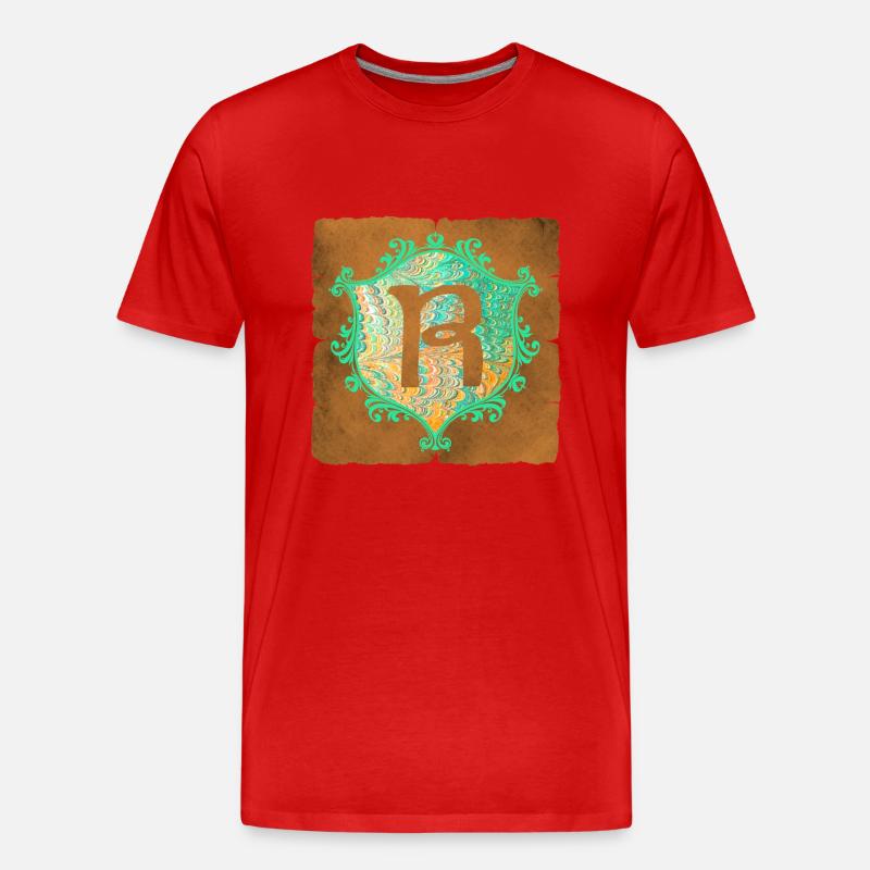 e 36 r - Männer Premium Bio T-Shirt - Rot