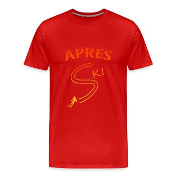 Apres Ski - Männer Premium Bio T-Shirt - Rot - Vorne - Damien (186cm)