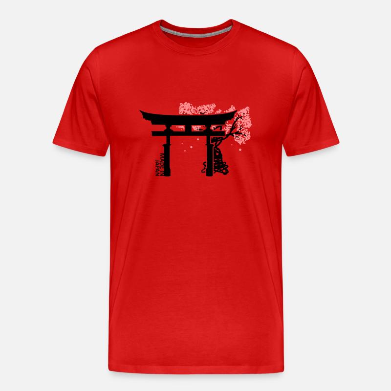 Japan - Männer Premium Bio T-Shirt - Rot