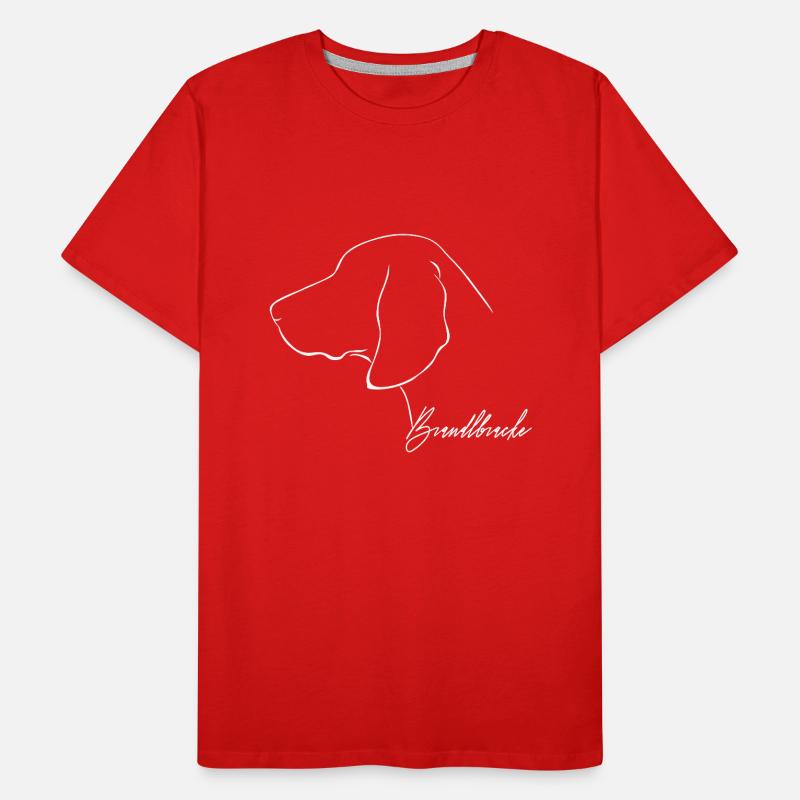 BRANDLBRACKE Profil Jagdhund Jagdhunde Wilsigns Männer Premium Bio T-Shirt