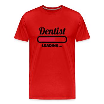 Zahnarzt - Männer Premium Bio T-Shirt - Rot - Vorne - Damien (186cm)