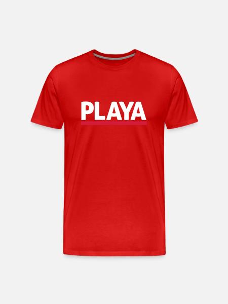 playa - Men's Premium Organic T-Shirt - red