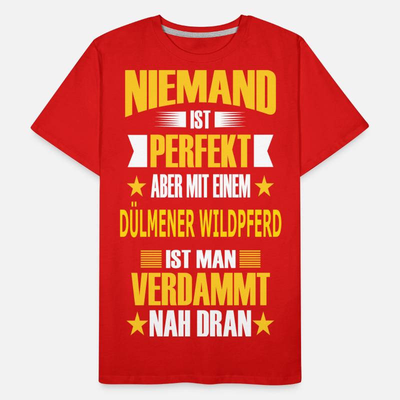 DÜLMENER WILDPFERD Männer Premium Bio T-Shirt