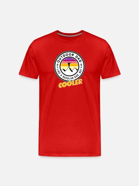 Outdoor Dad - Men's Premium Organic T-Shirt - red
