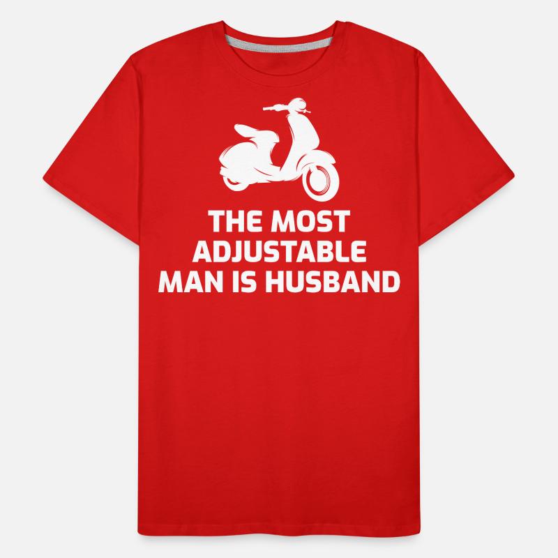Roller Fahrer Roller Motorrad Ehemann Ehefrau Männer Premium Bio T-Shirt