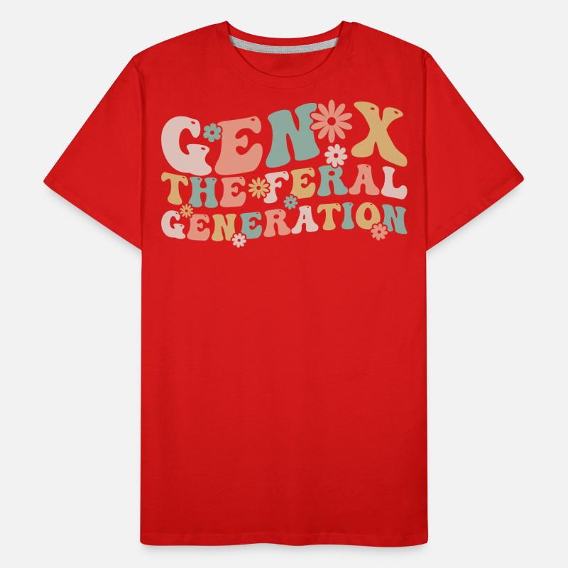Gen X Die wilde Generation Lustig Generation X Männer Premium Bio T-Shirt